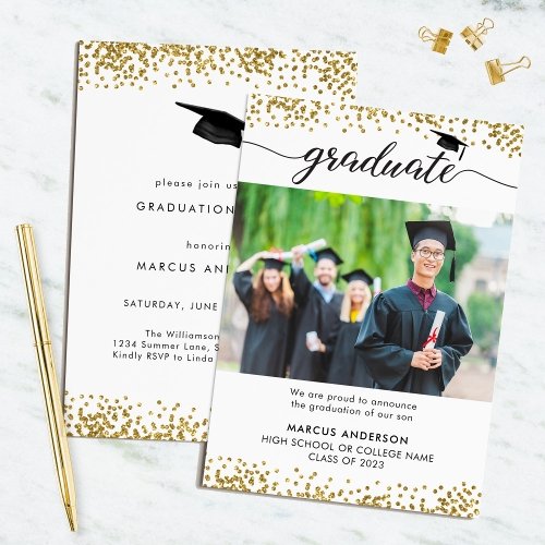 2023 Photo Double Sided Graduation Invitation