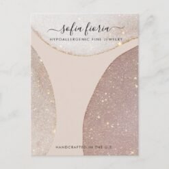 Artistic Glitter Large Jewelry Display Card