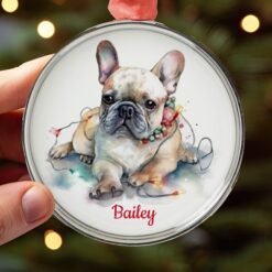 Cute Frenchie French Bulldog Christmas Ornament