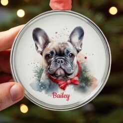 Frenchie French Bulldog Christmas Ornament