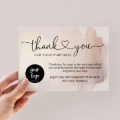 Small Business Thank You Cards