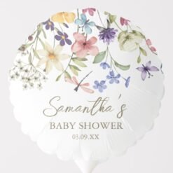 Wildflower Baby In Bloom Baby Shower Balloon