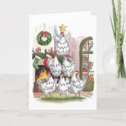 Merry Christmas Chicken Lover Christmas Card